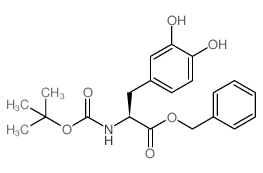 BOC-L-3,4二羟基苯丙氨酸苄酯结构式