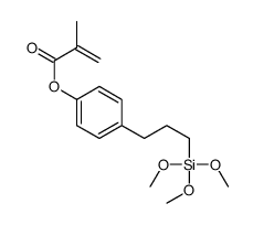 [4-(3-trimethoxysilylpropyl)phenyl] 2-methylprop-2-enoate结构式