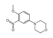 4-(4-甲氧基-3-硝基苯基)吗啉结构式