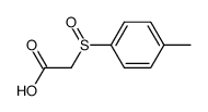 2-[(4-methylphenyl)sulfinyl] acetic acid Structure