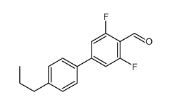 2,6-difluoro-4-(4-propylphenyl)benzaldehyde Structure
