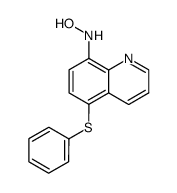 N-(5-phenylsulfanyl-[8]quinolyl)-hydroxylamine结构式