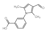 3-(3-甲酰基-2,5-二甲基-吡咯-1-基)-苯甲酸结构式