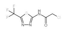2-氯-n-(5-三氟甲基-[1,3,4]噻二唑-2-基)-乙酰胺结构式