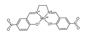 5,5'-dinitro-N,N'-ethylenebis(salicylideneaminato) manganese(II) Structure