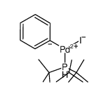 [PdI(Ph)(tri-tert-butylphosphine)] Structure