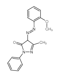 2,4-dihydro-4-[(2-methoxyphenyl)azo]-5-methyl-2-phenyl-3H-Pyrazol-3-one Structure