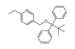 1-(tert-butyl)-1,1-diphenylsilyl [(6-ethyl-3-pyridyl)methyl] ether结构式