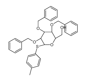 4-Methylphenyl 2,3,4-tri-O-benzyl-1-thio-β-D-glucopyranoside Structure