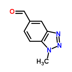 1-甲基-1,2,3-苯并三唑-5-甲醛结构式