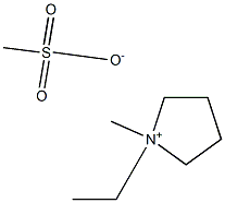 1-乙基-1-甲基吡咯烷甲磺酸盐结构式
