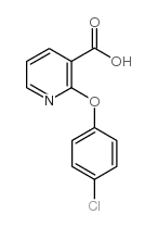 2-(4-氯苯氧基)烟酸结构式