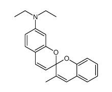 N,N-diethyl-3'-methyl-2,2'-spirobi[2H-1-benzopyran]-7-amine Structure