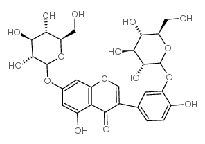 藤黄菌素-3',7-二-O-葡糖苷结构式