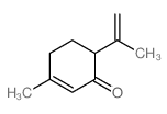 2-Cyclohexen-1-one,3-methyl-6-(1-methylethenyl)-结构式