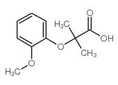 2-(2-甲氧基苯氧基)-2-甲基丙酸结构式