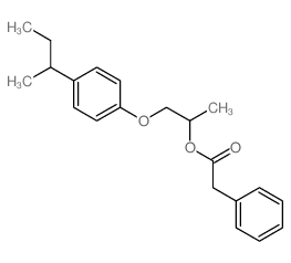 Benzeneacetic acid,1-methyl-2-[4-(1-methylpropyl)phenoxy]ethyl ester结构式