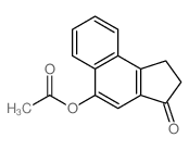 (3-oxo-1,2-dihydrocyclopenta[a]naphthalen-5-yl) acetate结构式