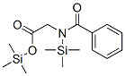 N-Benzoyl-N-(trimethylsilyl)glycine (trimethylsilyl) ester Structure