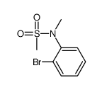 N-(2-溴苯基)-N-甲基甲磺酰胺结构式
