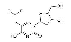 5-(2,2-difluoroethyl)-1-[(2R,4S,5R)-4-hydroxy-5-(hydroxymethyl)oxolan-2-yl]pyrimidine-2,4-dione Structure