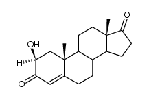 2β-Hydroxy-androsten-(4)-dion-(3,17) Structure