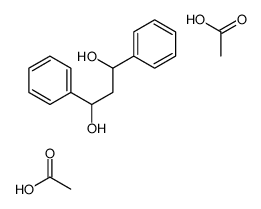 acetic acid,1,3-diphenylpropane-1,3-diol结构式