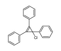 (1-chloro-2,3-diphenylcycloprop-2-en-1-yl)benzene Structure