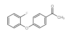1-(4-(2-氟苯氧基)苯基)乙-1-酮结构式