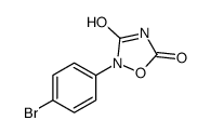 2-(4-溴苯基)-1,2,4-噁二唑啉-3,5-二酮结构式