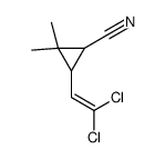 Cyclopropanecarbonitrile, 3-(2,2-dichloroethenyl)-2,2-dimethyl-结构式