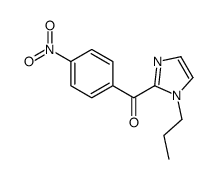 (4-nitrophenyl)-(1-propylimidazol-2-yl)methanone结构式