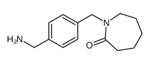 1-[[4-(aminomethyl)phenyl]methyl]azepan-2-one Structure
