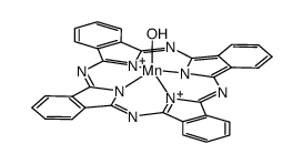 Mn(OH)-phthalocyanine Structure