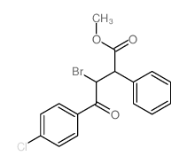 Benzenebutanoic acid, b-bromo-4-chloro-g-oxo-a-phenyl-, methyl ester Structure