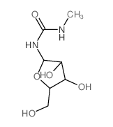 Urea, N-b-D-arabinofuranosyl-N'-methyl- Structure