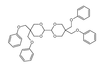 2-[5,5-bis(phenoxymethyl)-1,3-dioxan-2-yl]-5,5-bis(phenoxymethyl)-1,3-dioxane Structure