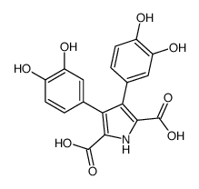 3,4-bis(3,4-dihydroxyphenyl)-1H-pyrrole-2,5-dicarboxylic acid结构式