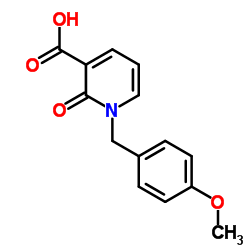 1-(4-Methoxybenzyl)-2-oxo-1,2-dihydro-3-pyridinecarboxylic acid Structure
