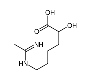 6-(1-aminoethylideneamino)-2-hydroxyhexanoic acid Structure