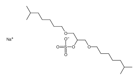 sodium 2-(isooctyloxy)-1-[(isooctyloxy)methyl]ethyl sulphate structure