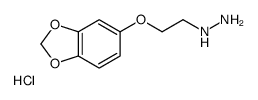 [2-(1,3-benzodioxol-5-yloxy)ethylamino]azanium,chloride Structure