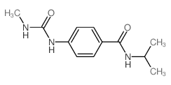 Benzamide,4-[[(methylamino)carbonyl]amino]-N-(1-methylethyl)- Structure