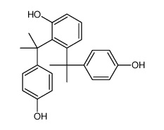 2,3-bis[2-(4-hydroxyphenyl)propan-2-yl]phenol结构式