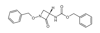 (S)-[1-(Benzyloxy)-2-oxo-3-azetidinyl]carbamic Acid Benzyl Ester结构式