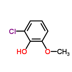 2-氯-6-甲氧基苯酚结构式