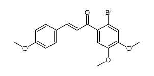 (E)-1-(2-bromo-4,5-dimethoxyphenyl)-3-(4-methoxyphenyl)prop-2-en-1-one结构式
