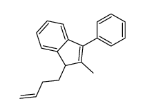 1-but-3-enyl-2-methyl-3-phenyl-1H-indene结构式