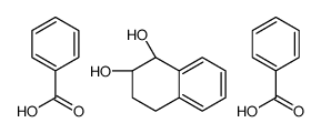 benzoic acid,(1R,2S)-1,2,3,4-tetrahydronaphthalene-1,2-diol结构式