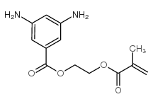 2-(甲基丙烯酸)乙酯3,5-二氨基苯甲酸结构式